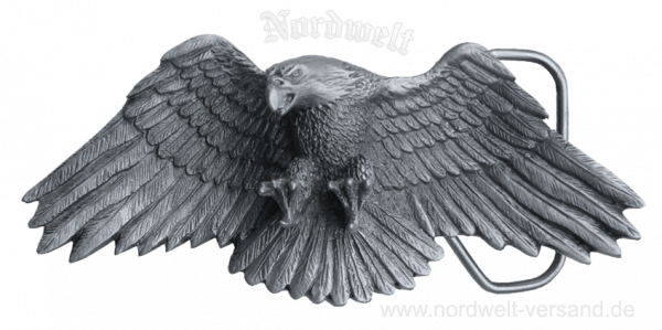 Gürtelschnalle Adler im Angriff, Symbol des Widerstandes und der Erhebung