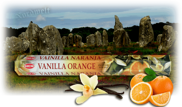 Räucherstäbchen Vanille Orange Duft räuchern Vanilla 