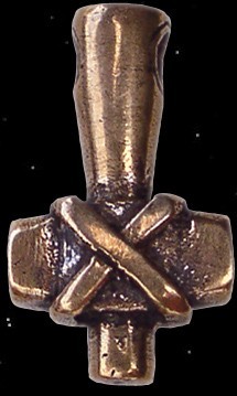 Thors Hammer Mjölnir Thorshammer aus Bronze Hammer Donnergott