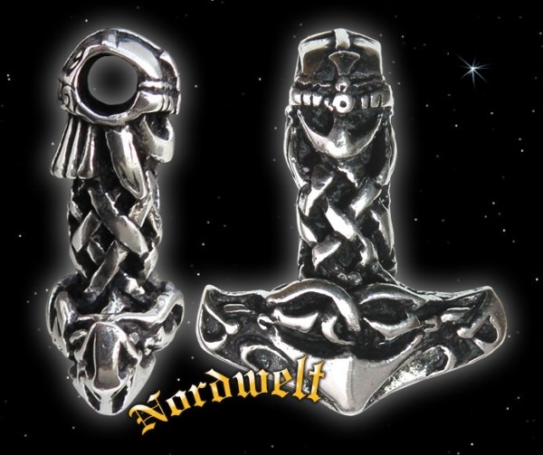 Thorhammer "Wikinger" Silber Thors-Hammer Mjölnir