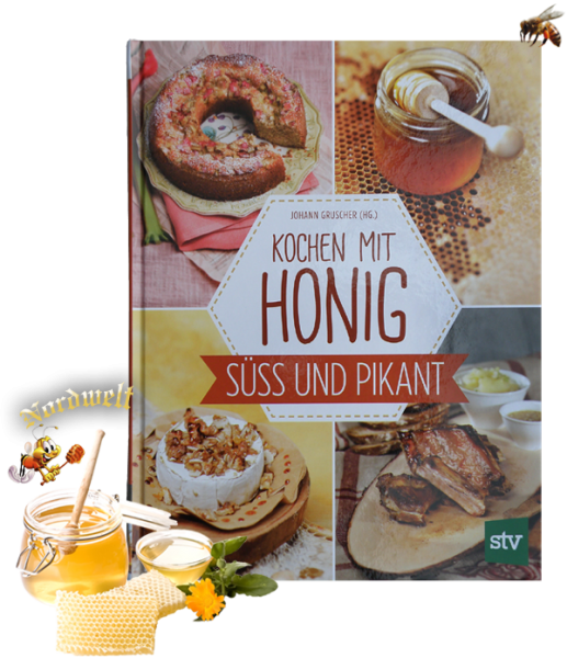 Kochen mit Honig Süß und pikant, Johann Gruscher Buch backen und brutzeln Rezepte Kochbuch