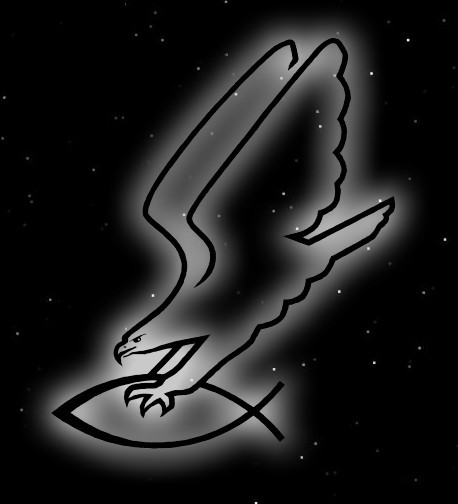 Adler greift Fisch Aufkleber Autoaufkleber heidnische Symbole